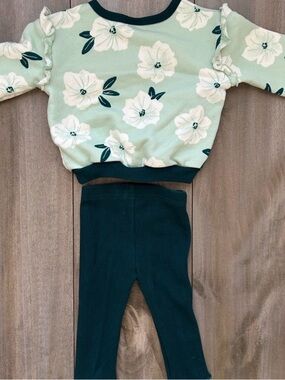 Floral Ruffle Girls Set